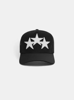 AMIRI Hats|Hats<3 Star Trucker Hat Black/White
