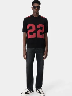 AMIRI Knitwear<22 TEE Black Red