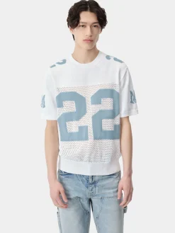 AMIRI Knitwear<22 TEE White Cerulean