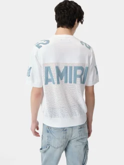 AMIRI Knitwear<22 TEE White Cerulean