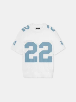 AMIRI Knitwear<22 TEE White Cerulean