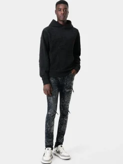 AMIRI Denim<ALL OVER CRYSTAL MX1 JEAN Midnight Indigo