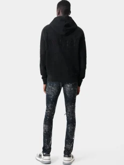 AMIRI Denim<ALL OVER CRYSTAL MX1 JEAN Midnight Indigo
