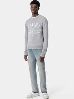 AMIRI Knitwear<ARTS DISTRICT CREW Grey