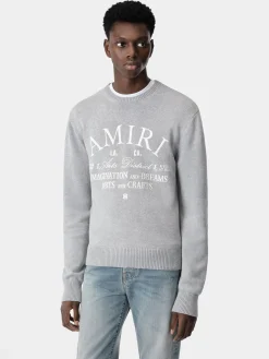 AMIRI Knitwear<ARTS DISTRICT CREW Grey