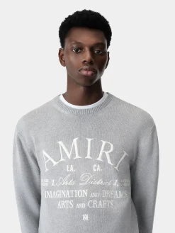 AMIRI Knitwear<ARTS DISTRICT CREW Grey