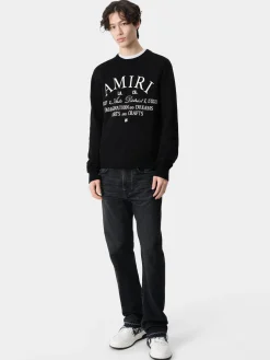 AMIRI Knitwear<ARTS DISTRICT CREW BLACK