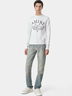 AMIRI Knitwear<ARTS DISTRICT CREWNECK Alabaster