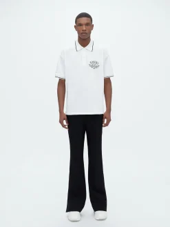 AMIRI Shirts<ARTS DISTRICT PIQUE POLO White