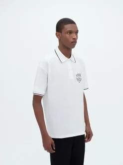 AMIRI Shirts<ARTS DISTRICT PIQUE POLO White