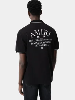 AMIRI Tees<ARTS DISTRICT POLO BLACK