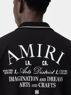 AMIRI Tees<ARTS DISTRICT POLO BLACK