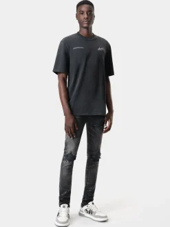 AMIRI Tees<CINEMAS VINTAGE TEE BLACK