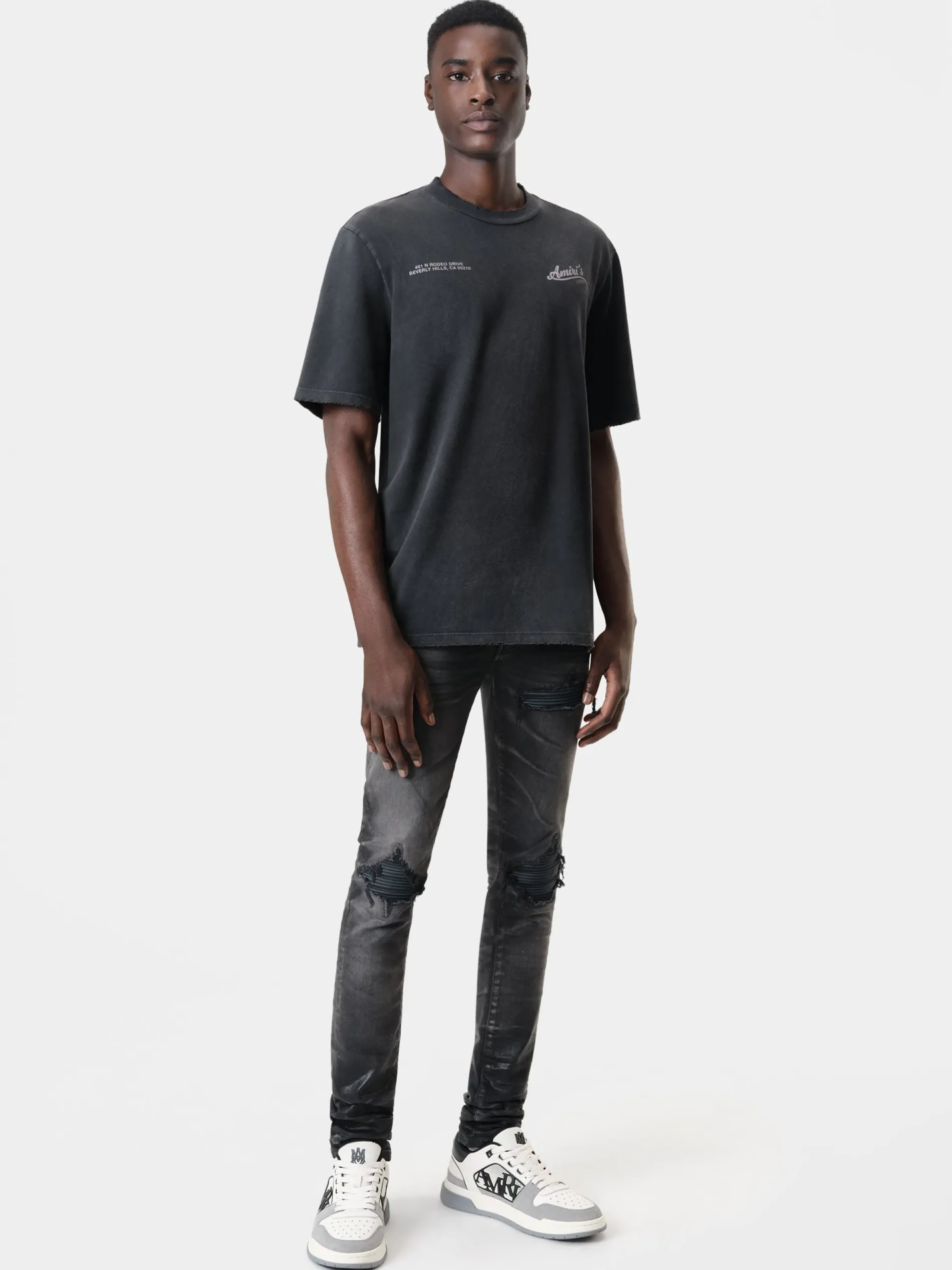 AMIRI Tees<CINEMAS VINTAGE TEE BLACK