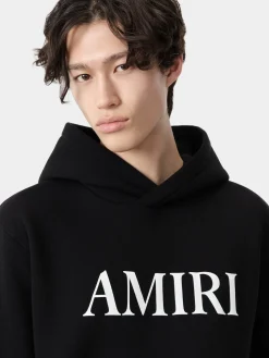 AMIRI Sweatshirts<CORE LOGO HOODIE BLACK