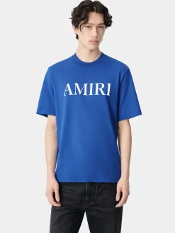 AMIRI Tees<CORE LOGO TEE Blue