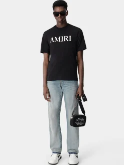 AMIRI Tees<CORE LOGO TEE BLACK