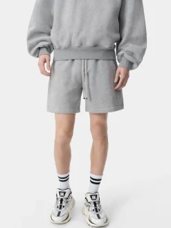 AMIRI Shorts & Sweatpants<EMBROIDERED SHORT Grey