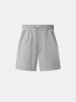 AMIRI Shorts & Sweatpants<EMBROIDERED SHORT Grey