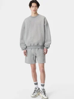 AMIRI Shorts & Sweatpants<EMBROIDERED SHORT Grey