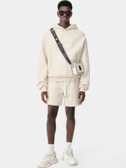 AMIRI Shorts & Sweatpants<EMBROIDERED SHORT BIRCH