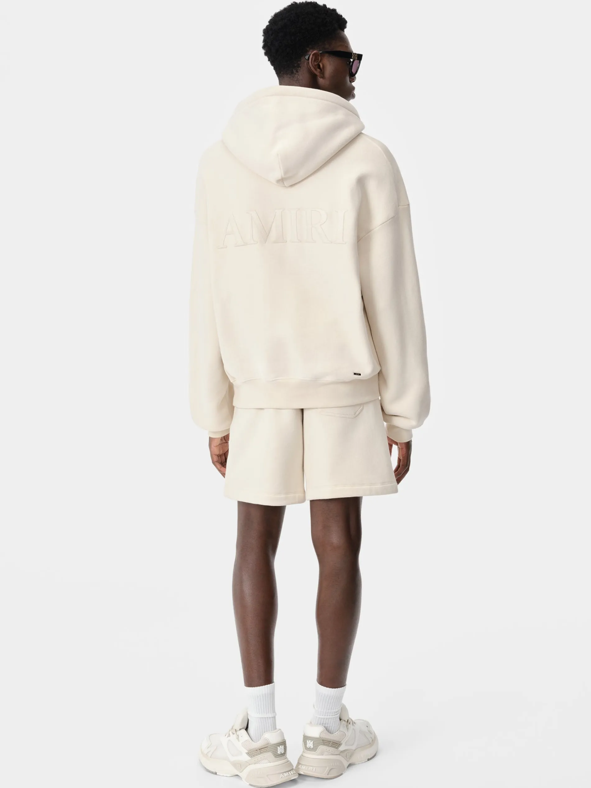 AMIRI Shorts & Sweatpants<EMBROIDERED SHORT BIRCH
