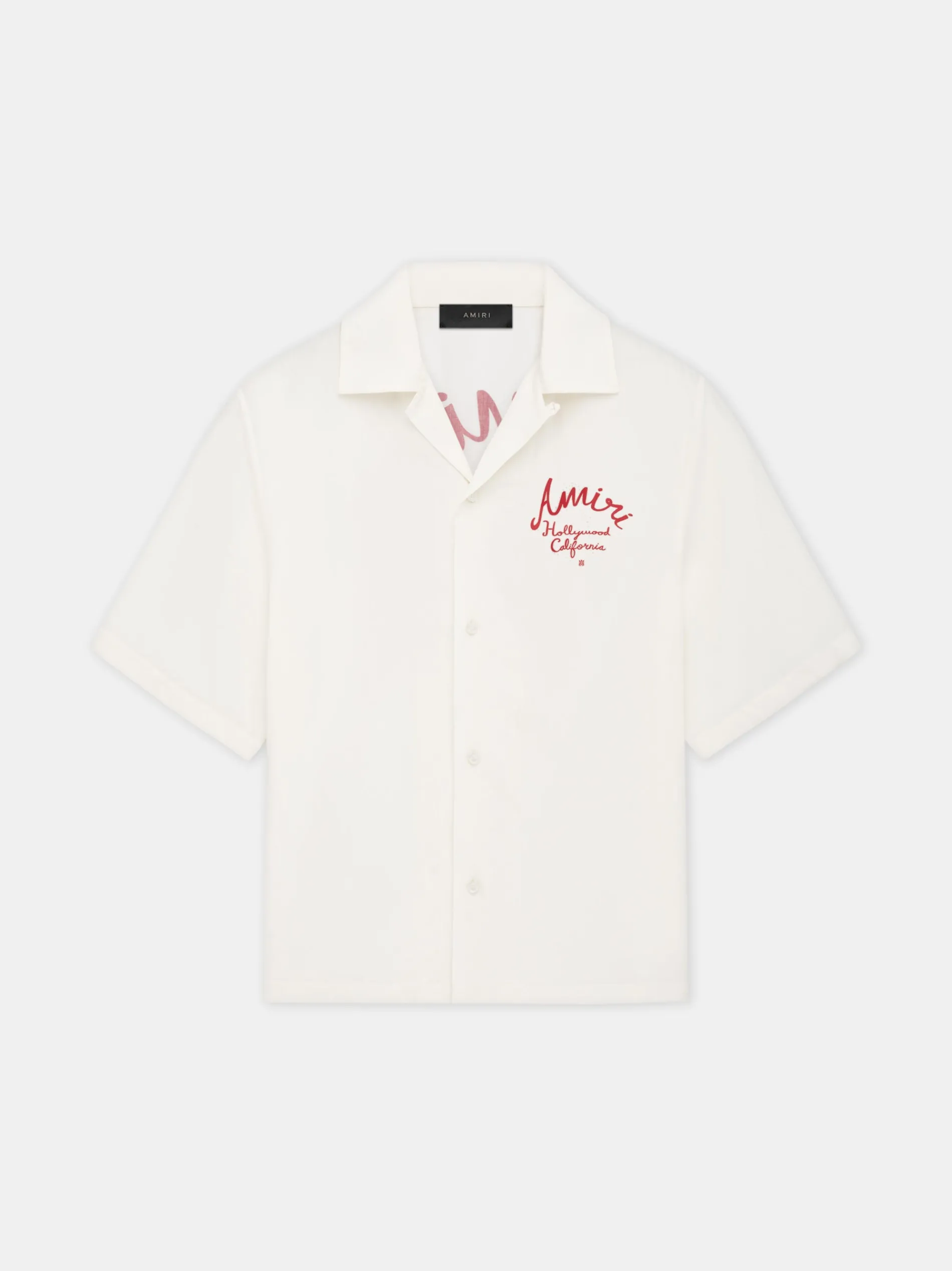 AMIRI Shirts<HOLLYWOOD CAMP SHIRT Alabaster