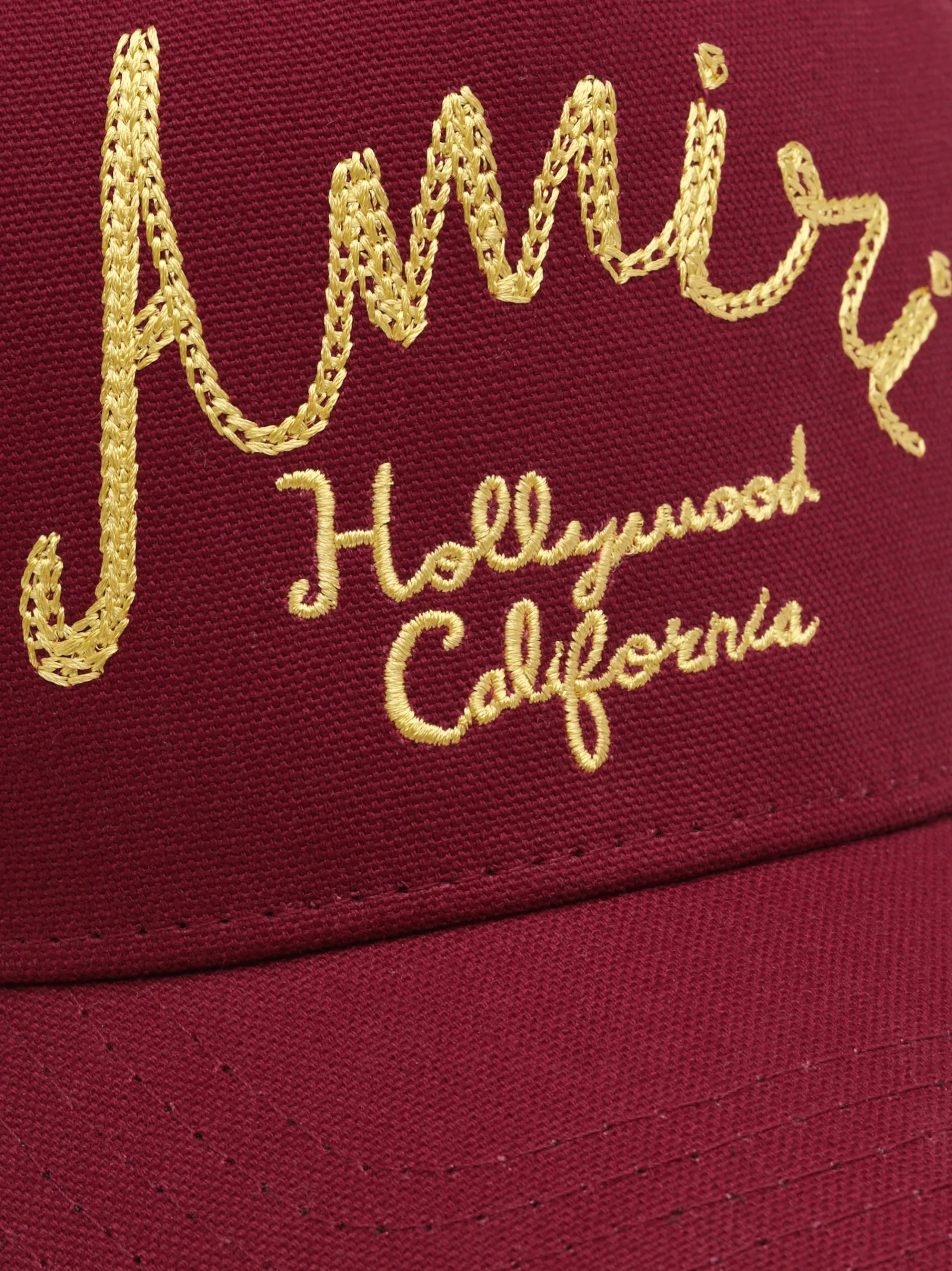 AMIRI Hats|Hats<HOLLYWOOD CANVAS HAT Burgundy