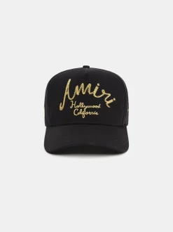AMIRI Hats|Hats<HOLLYWOOD CANVAS HAT BLACK