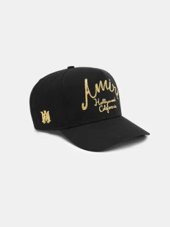 AMIRI Hats|Hats<HOLLYWOOD CANVAS HAT BLACK