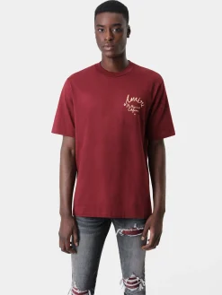 AMIRI Tees<HOLLYWOOD TEE Burgundy