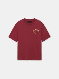 AMIRI Tees<HOLLYWOOD TEE Burgundy
