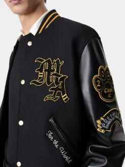 AMIRI Outerwear<LION VARSITY JACKET BLACK