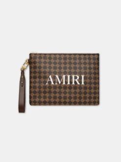 AMIRI Bags<MA QUAD LARGE POUCH Brown