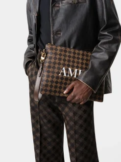 AMIRI Bags<MA QUAD LARGE POUCH Brown