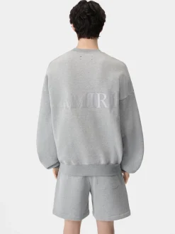 AMIRI Sweatshirts<OVERSIZED CREW Grey