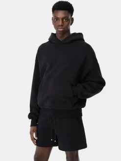 AMIRI Sweatshirts<OVERSIZED HOODIE BLACK