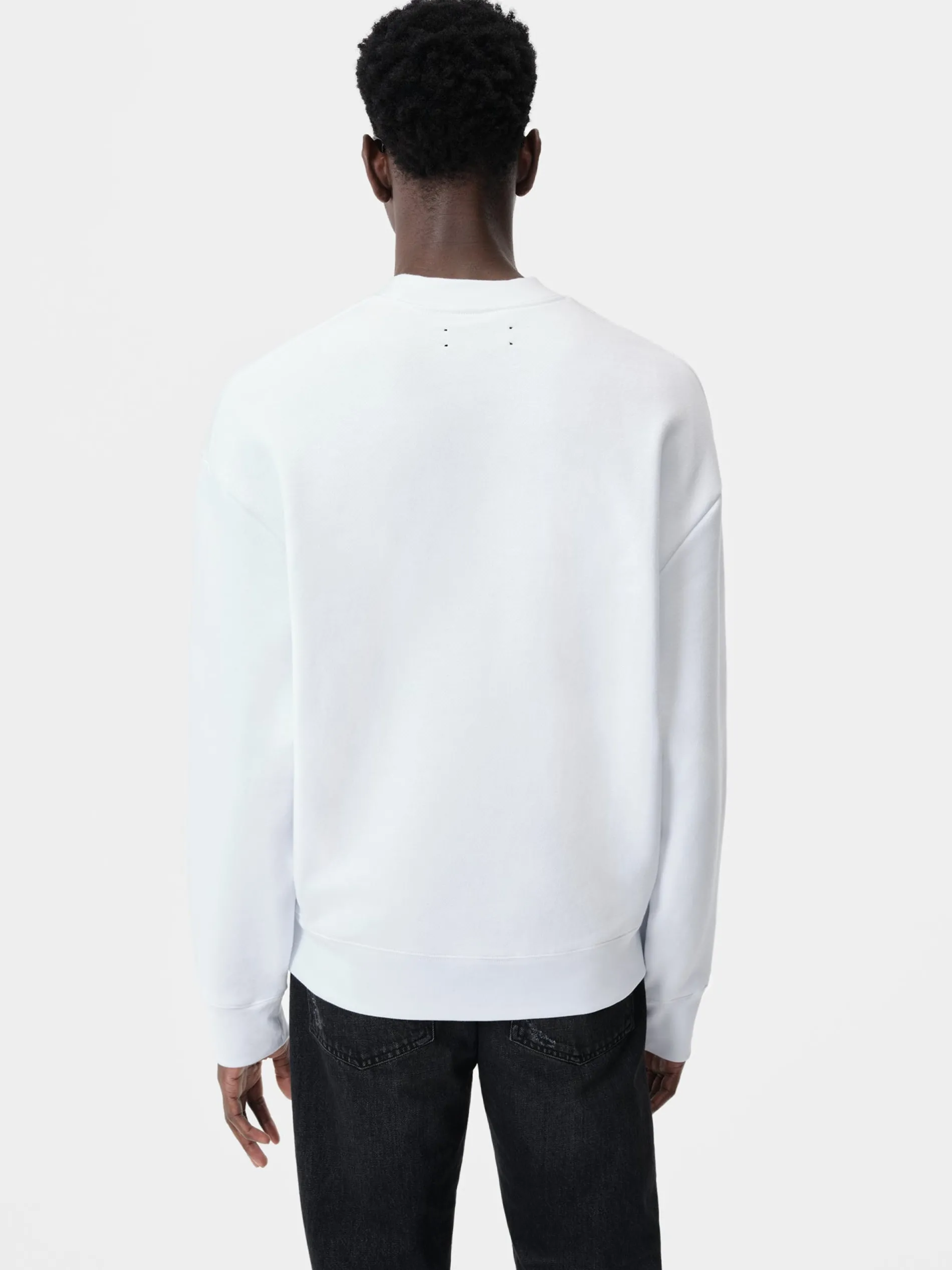 AMIRI Sweatshirts<PARADISE AIRBRUSH CREW White