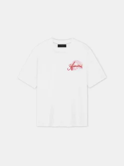 AMIRI Tees<PARADISE AIRBRUSH TEE White