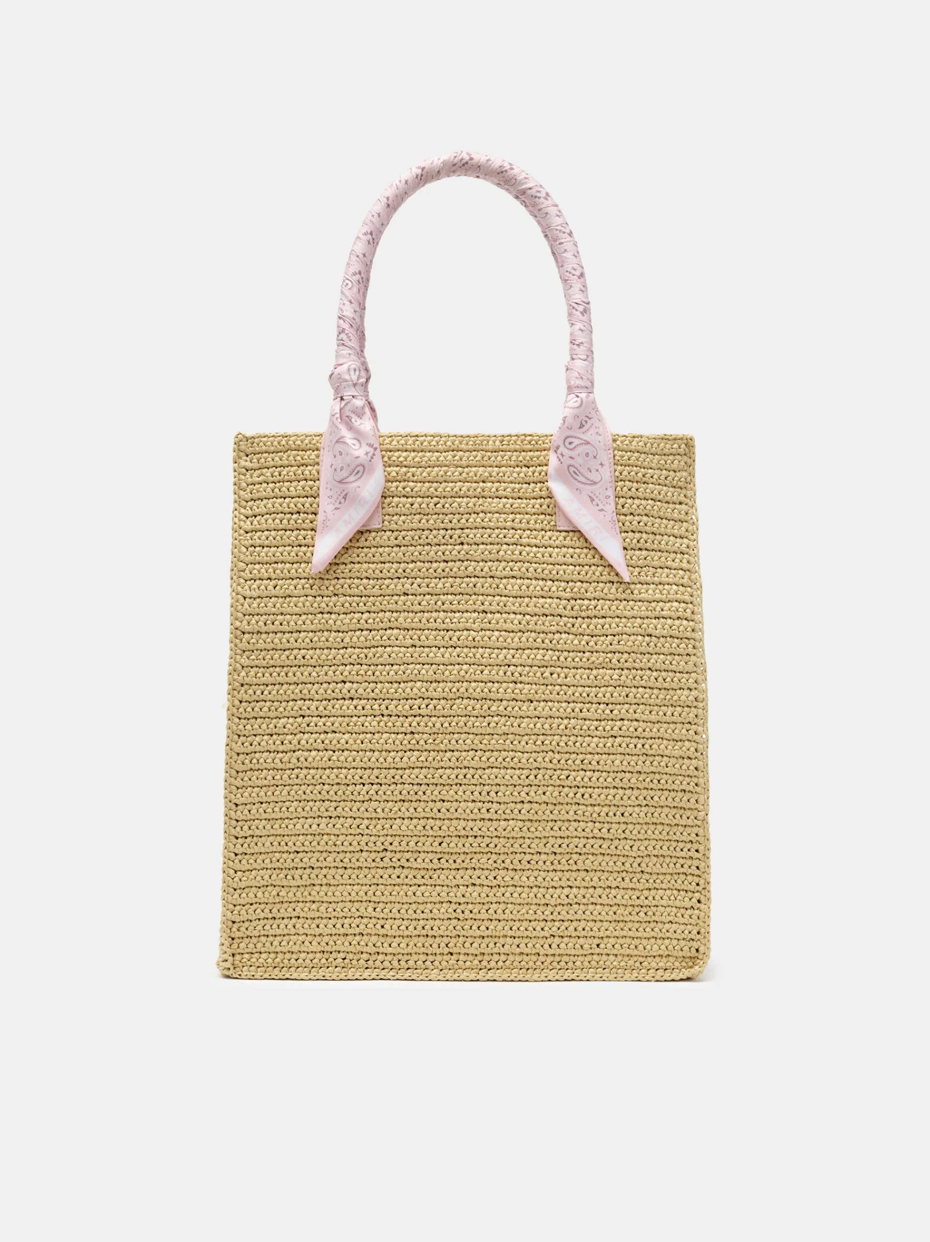 AMIRI Tote Bags|Bags<RAFFIA TOTE Pink