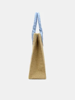 AMIRI Tote Bags|Bags<RAFFIA TOTE Blue
