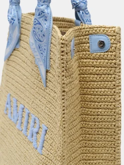 AMIRI Tote Bags|Bags<RAFFIA TOTE Blue