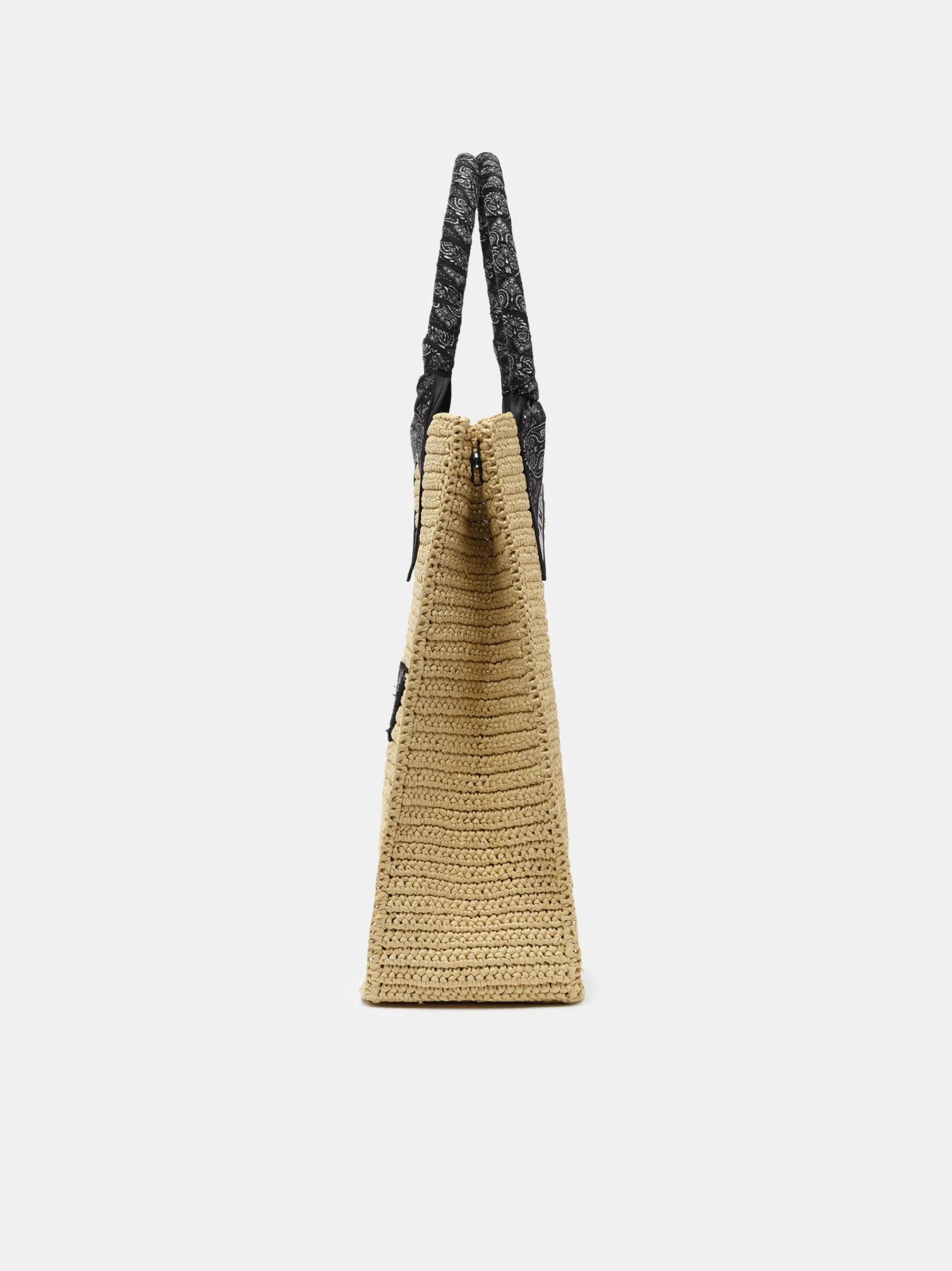 AMIRI Tote Bags|Bags<RAFFIA TOTE BLACK