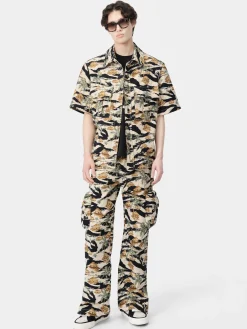 AMIRI Denim<REPEAT PALM BAGGY M65 CARGO Mojave Desert