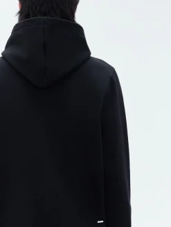 AMIRI Sweatshirts<STAGGERED LOGO HOODIE BLACK