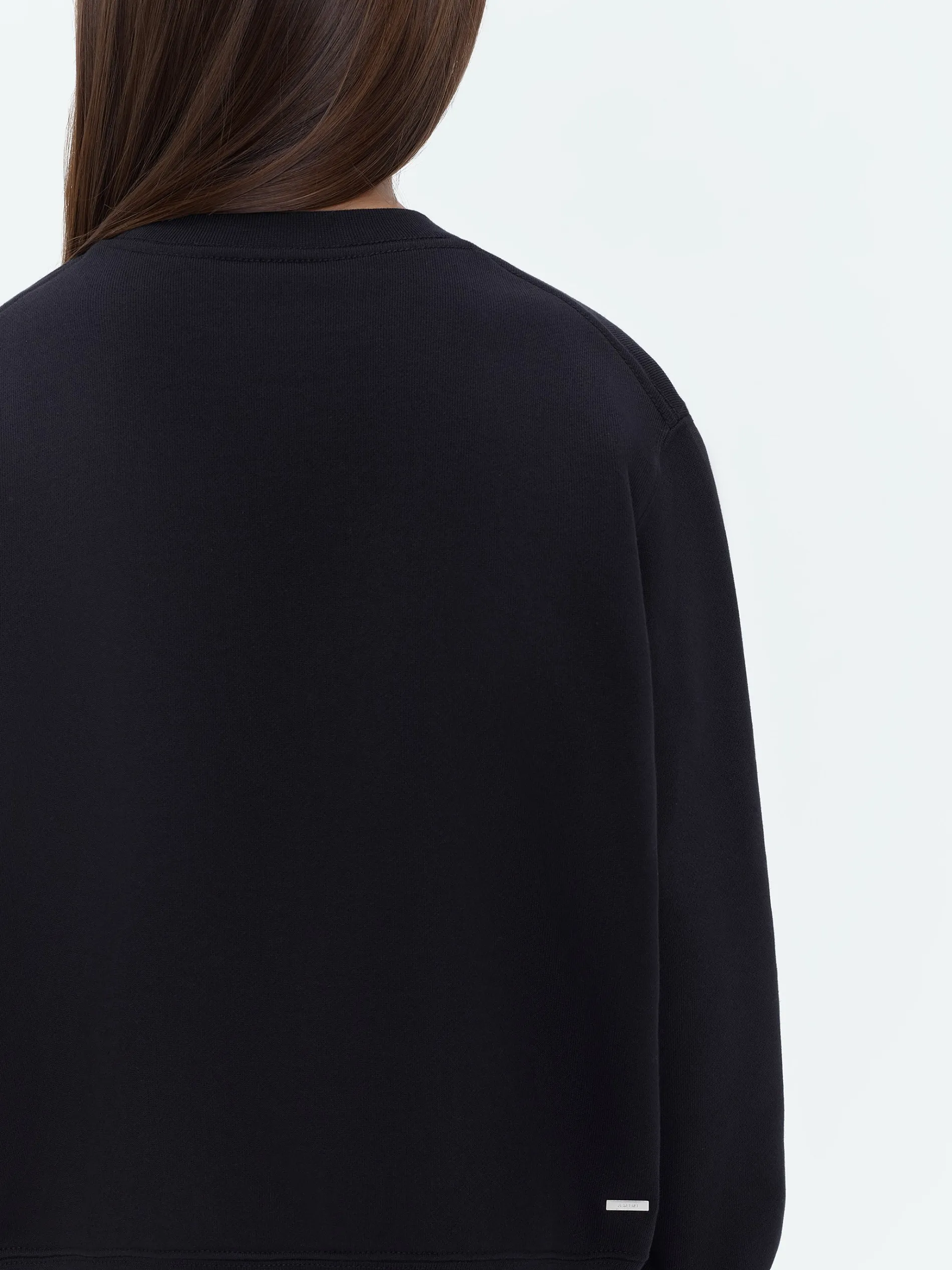 AMIRI Sweatshirts<STAGGERED SCRIBBLE CREWNECK BLACK