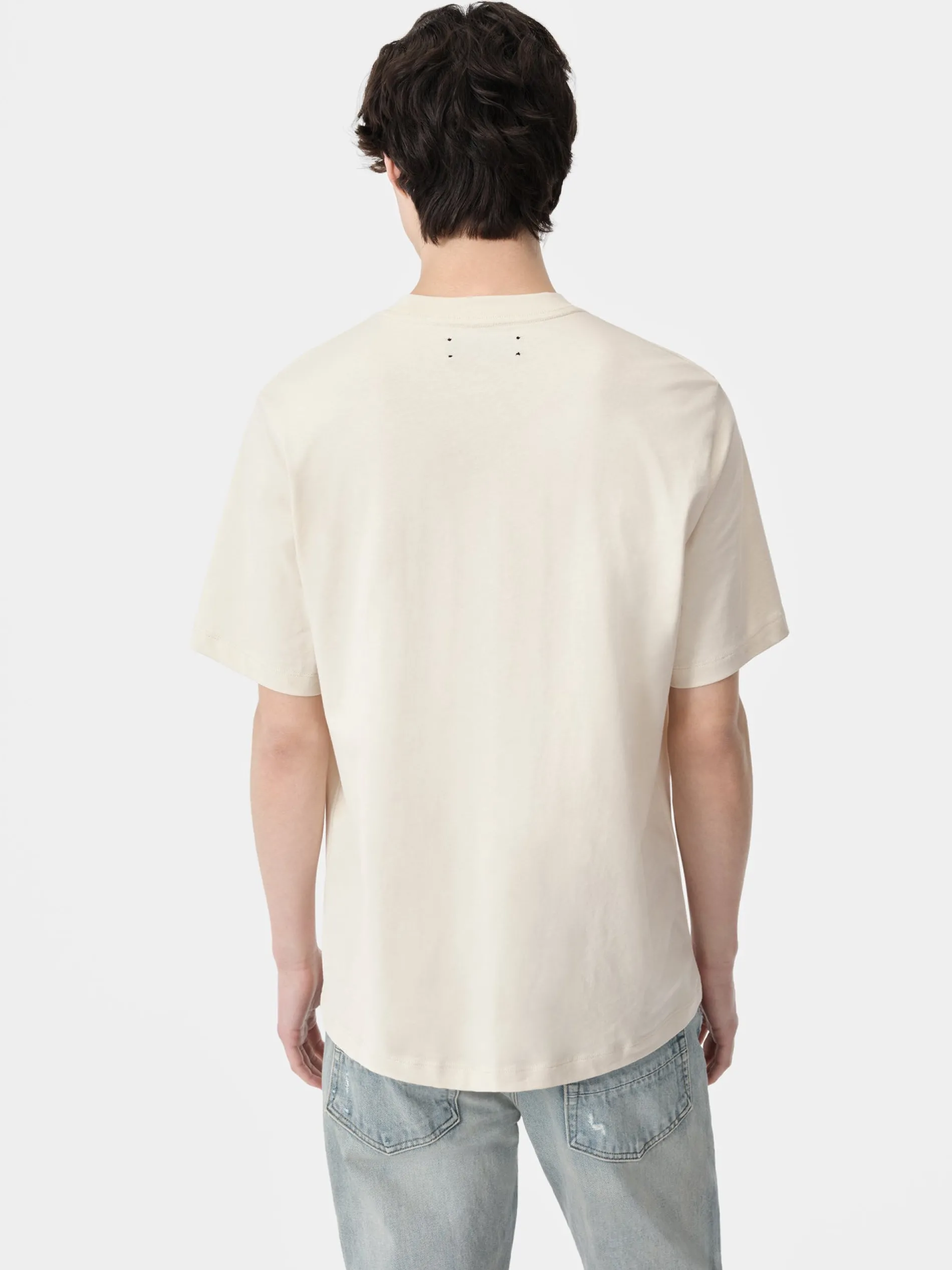 AMIRI Tees<STAGGERED TEE BIRCH