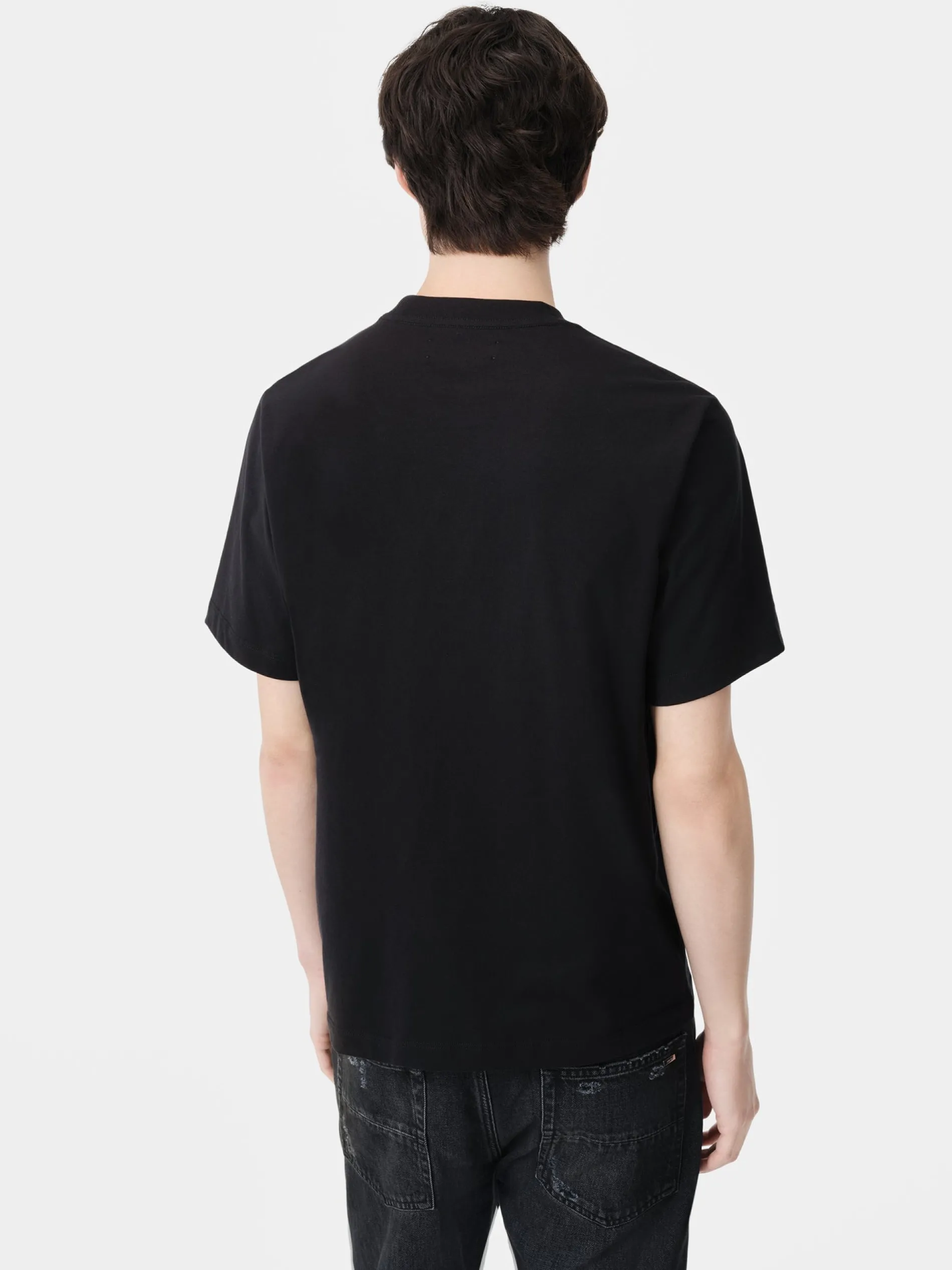 AMIRI Tees<STAGGERED TEE BLACK