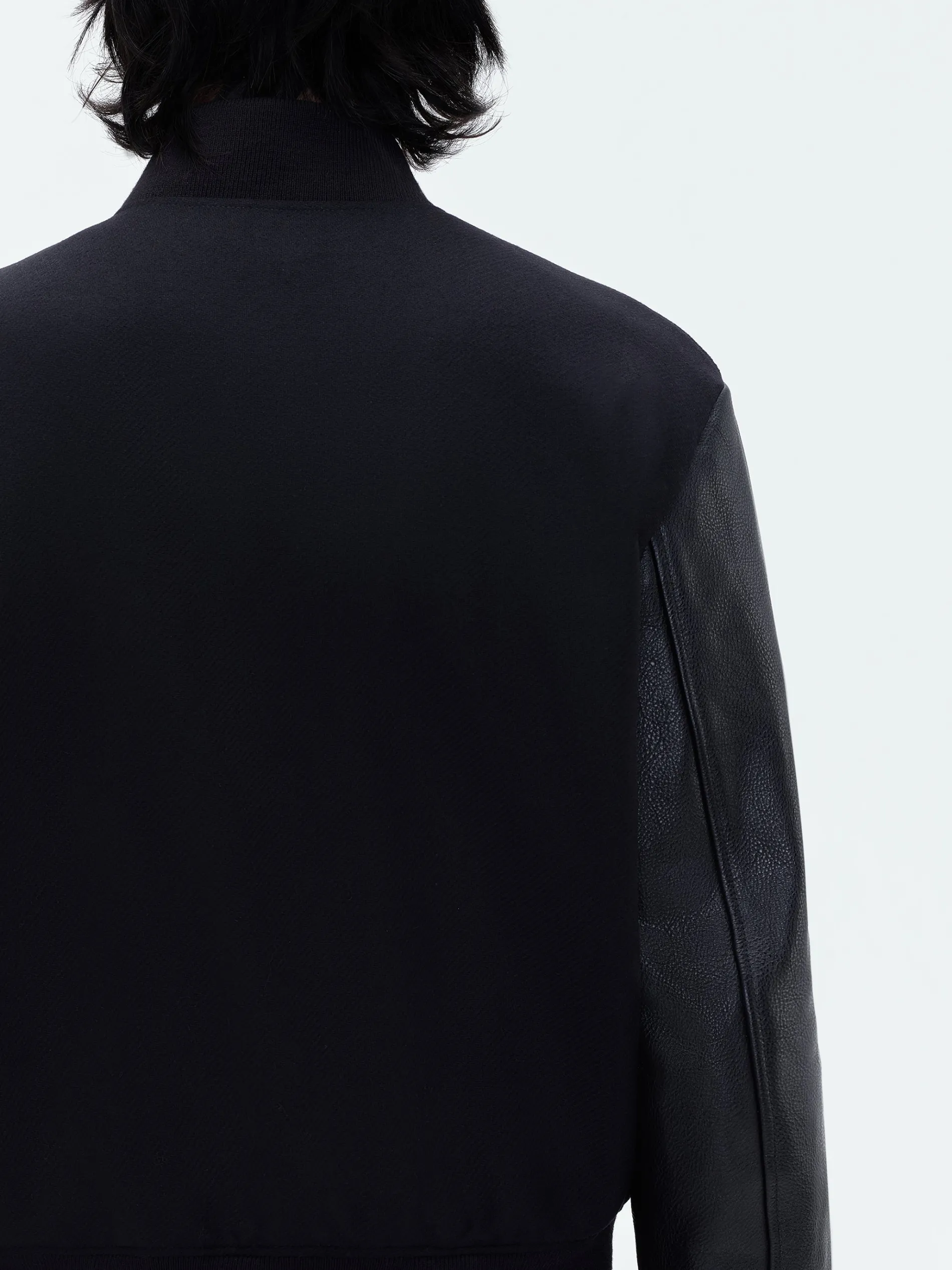 AMIRI Outerwear<STAGGERED VARSITY JACKET BLACK