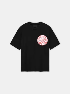 AMIRI Tees<STAGGERED WAVE TEE Black Red